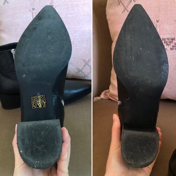 Everlane Boss Boots Black Pebbled Leather - Picture 12 of 13